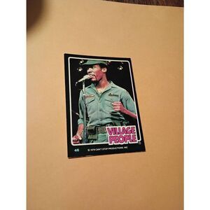 Vintage 1979 Village People Trading Card #46 Disco Era Vintage Music Collectible